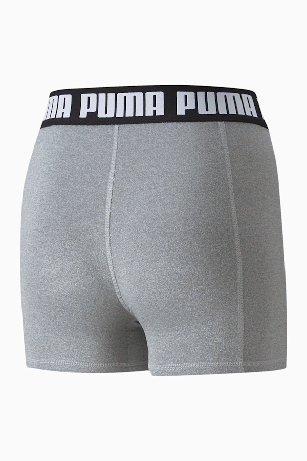 TRAIN PUMA STRONG Women's 3" Tight Training Shorts, Griffin Heather, extralarge-GBR